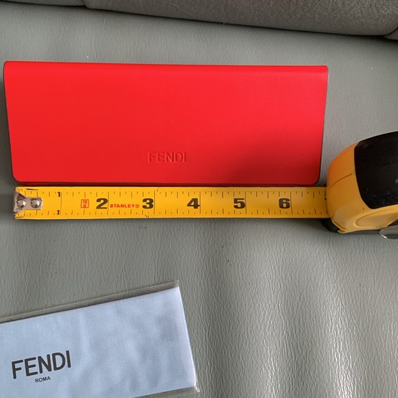 Fendi NEW Authentic Leather Triangle Sunglass Case main image 5
